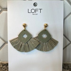 LOFT Straw Earrings